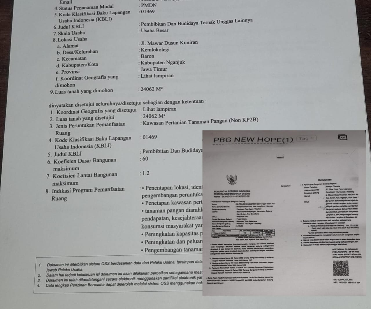 Ketua LSM FAAM DPC Nganjuk Soroti Ketidaksesuaian PKKPR dan PBG PT. New Hope Farm Indonesia di Lahan Hijau Kemlokolegi