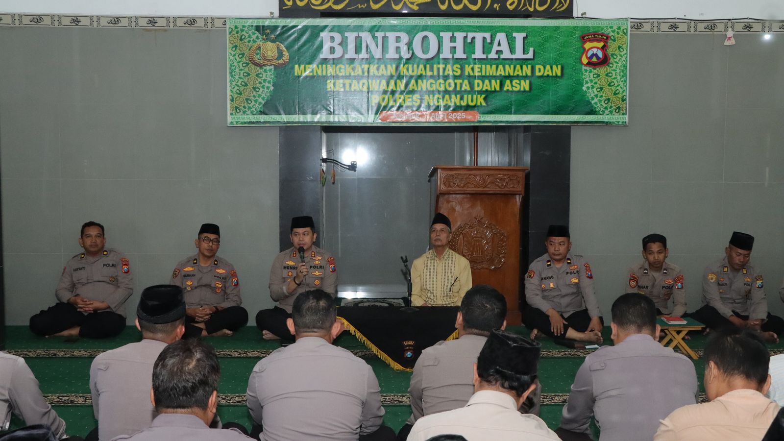 Pembinaan Rohani dan Mental Polres Nganjuk, Kapolres Inginkan Peningkatan Kualitas Ibadah