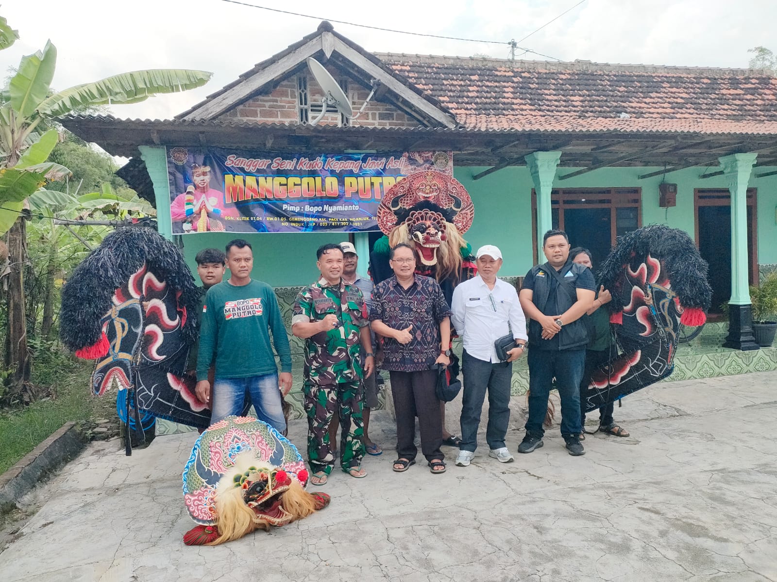 Kemensos RI Verifikasi Program Kearifan Lokal di Sanggar Jaranan Manggolo Putro